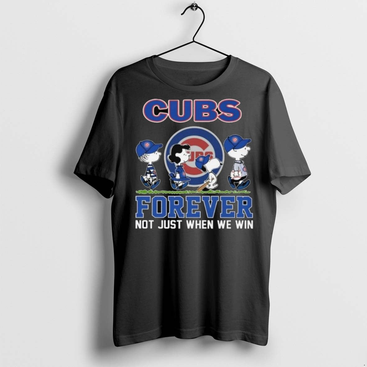 Top Premium The Peanuts Walking X Chicago Cubs Forever Not Just When We Win 2025 Unisex , , , Long Sleeve Tee