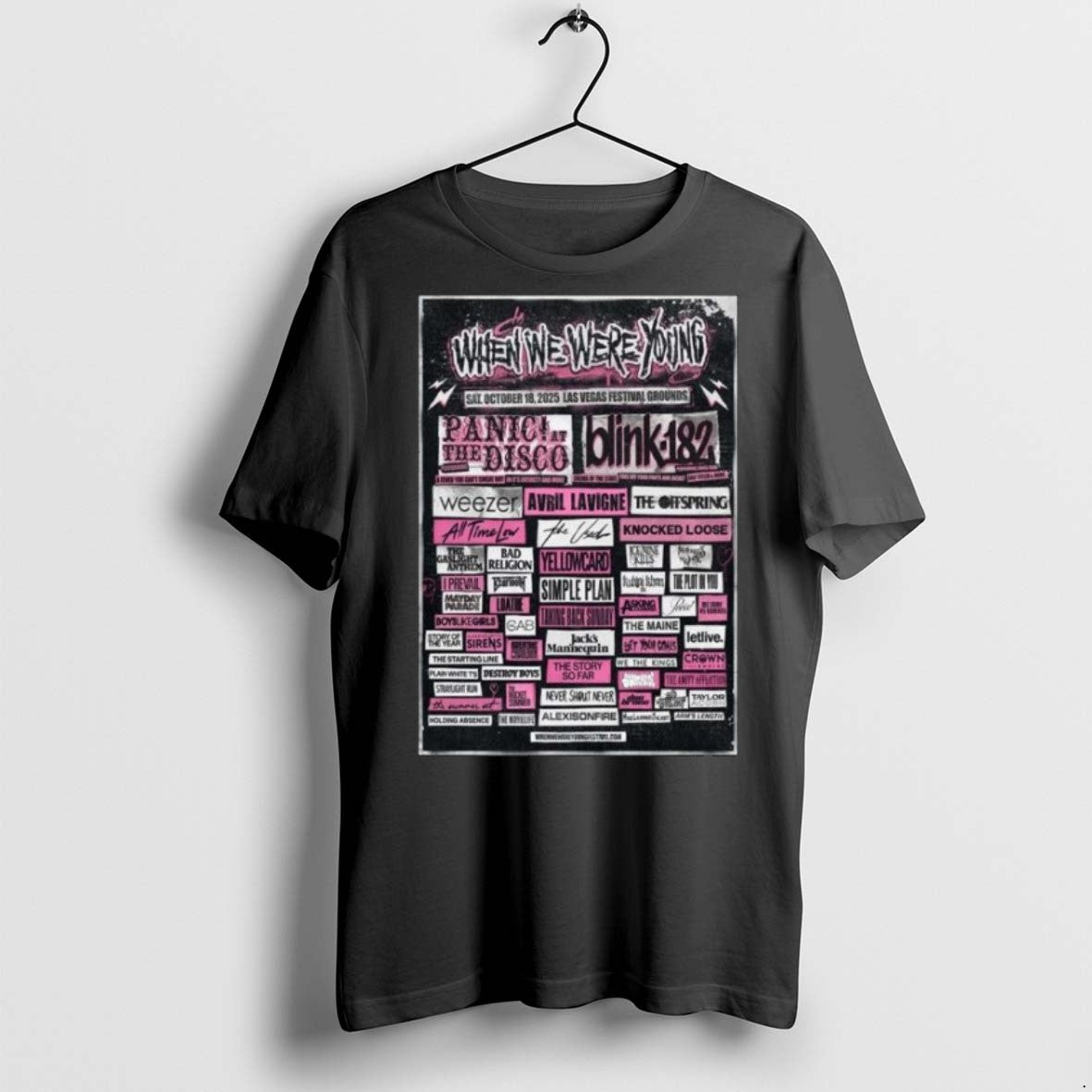 Top Premium When We Were Young Festival Day 1 Lineup In Las Vegas Nv At Unisex , , , Long Sleeve Tee