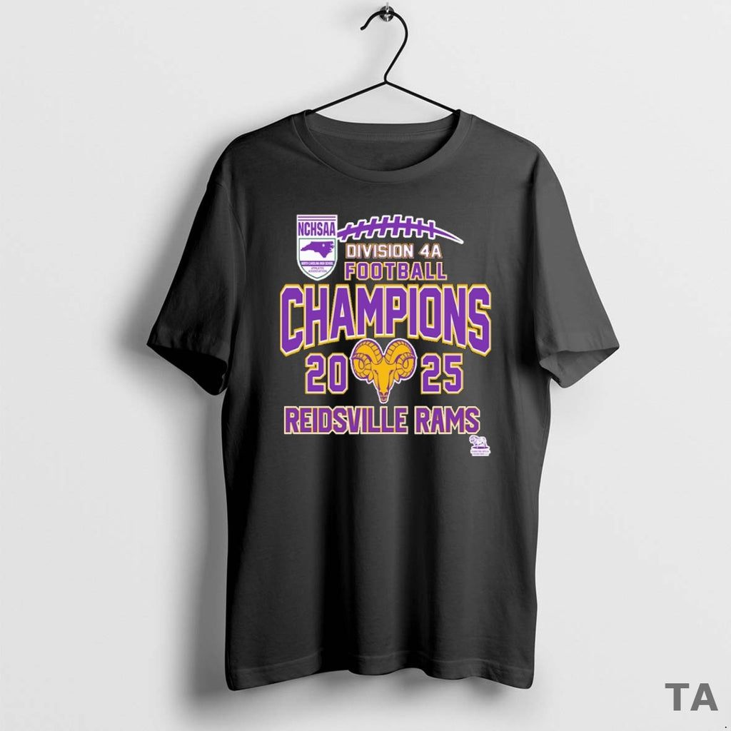 Top Reidsville Rams Nchsaa Division 4a Football Champions 2025 T Shirt Sweater