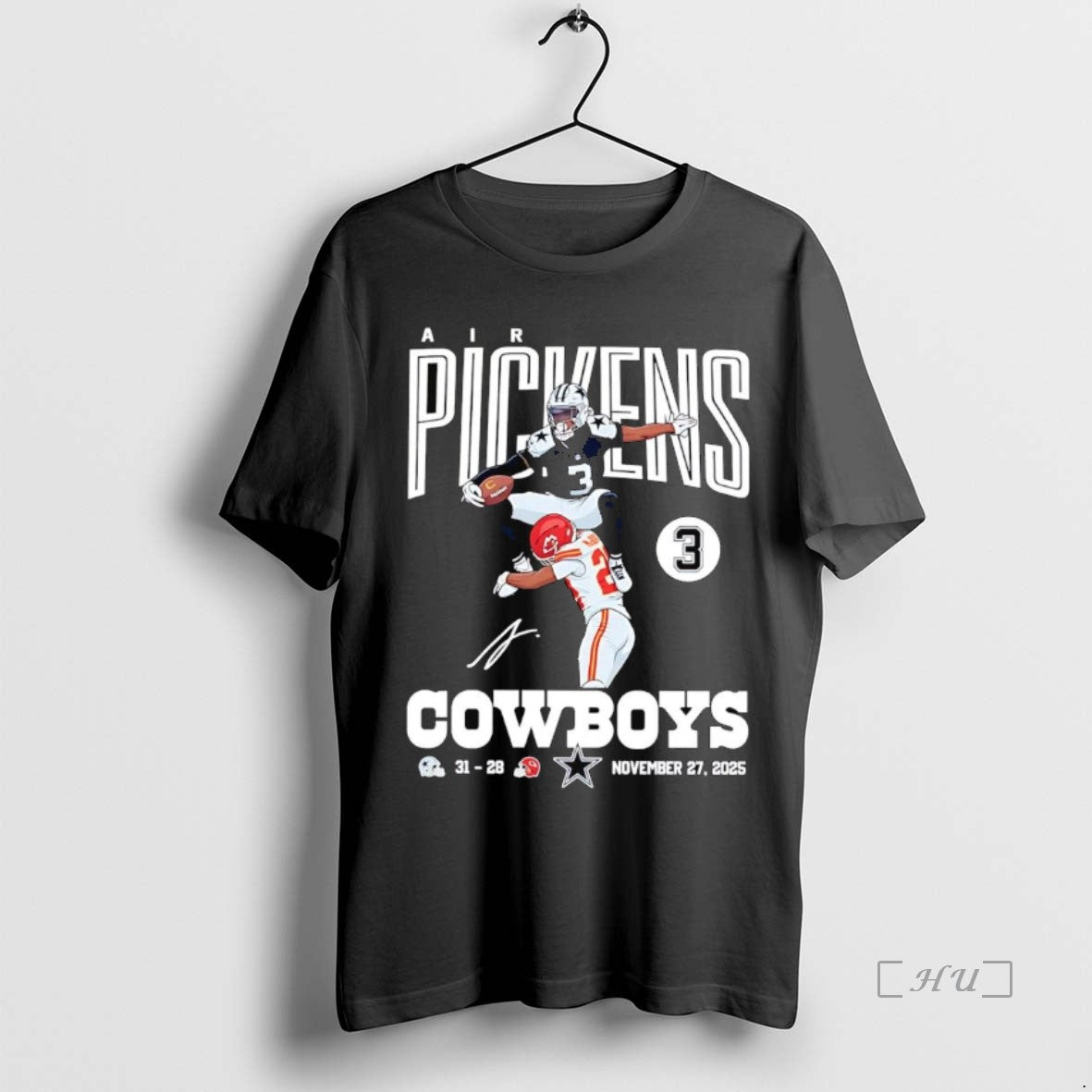 Trending Air Pickens Signature 2025 Dallas Cowboys Vs Chiefs T-Shirts