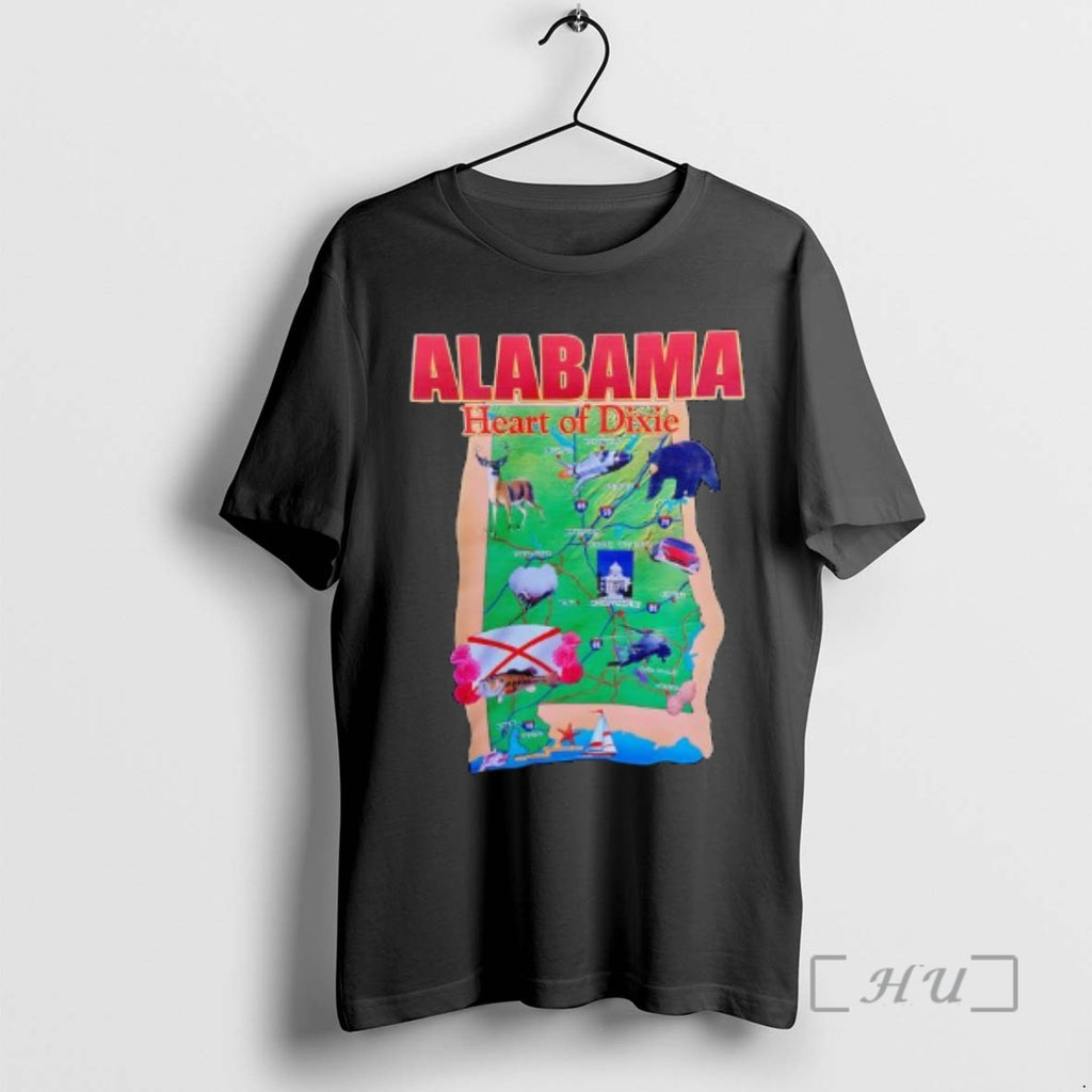 Trending Alabama Heart Of Dixie Animals Graphic