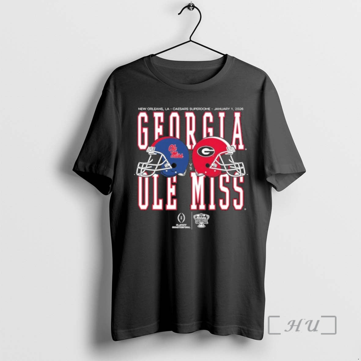 Trending Allstate Sugar Bowl 2026 Ole Miss Vs Georgia Helmet Matchup T-Shirts