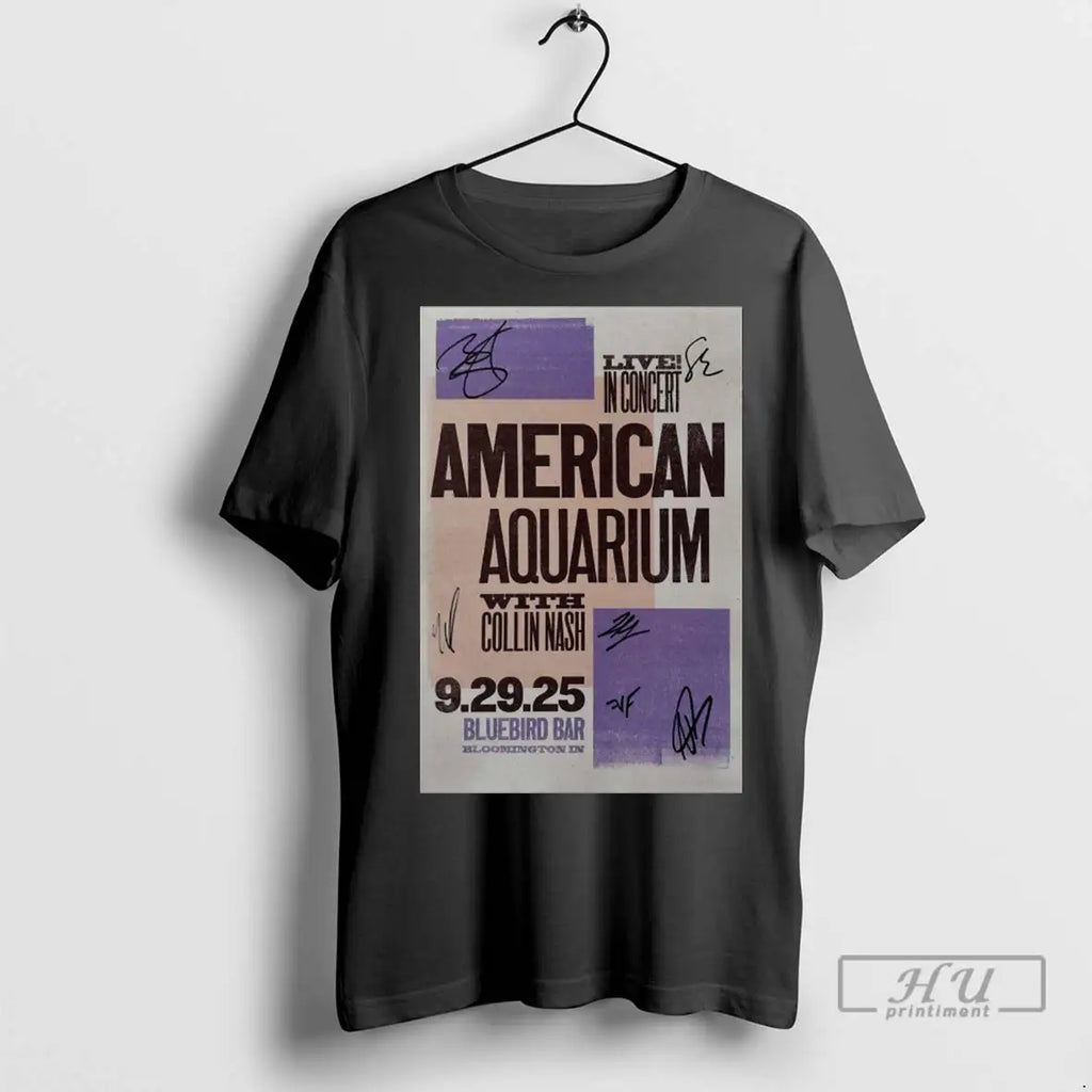 Trending American Aquarium Tour Bluebird Bar Bloomington In September 29 2025 Signatures T Shirts