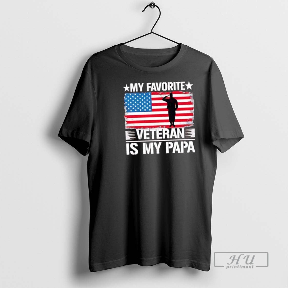 Trending American My Favorite Veteran Is My Papa T Shirt Unisex , , , Long Sleeve Tee