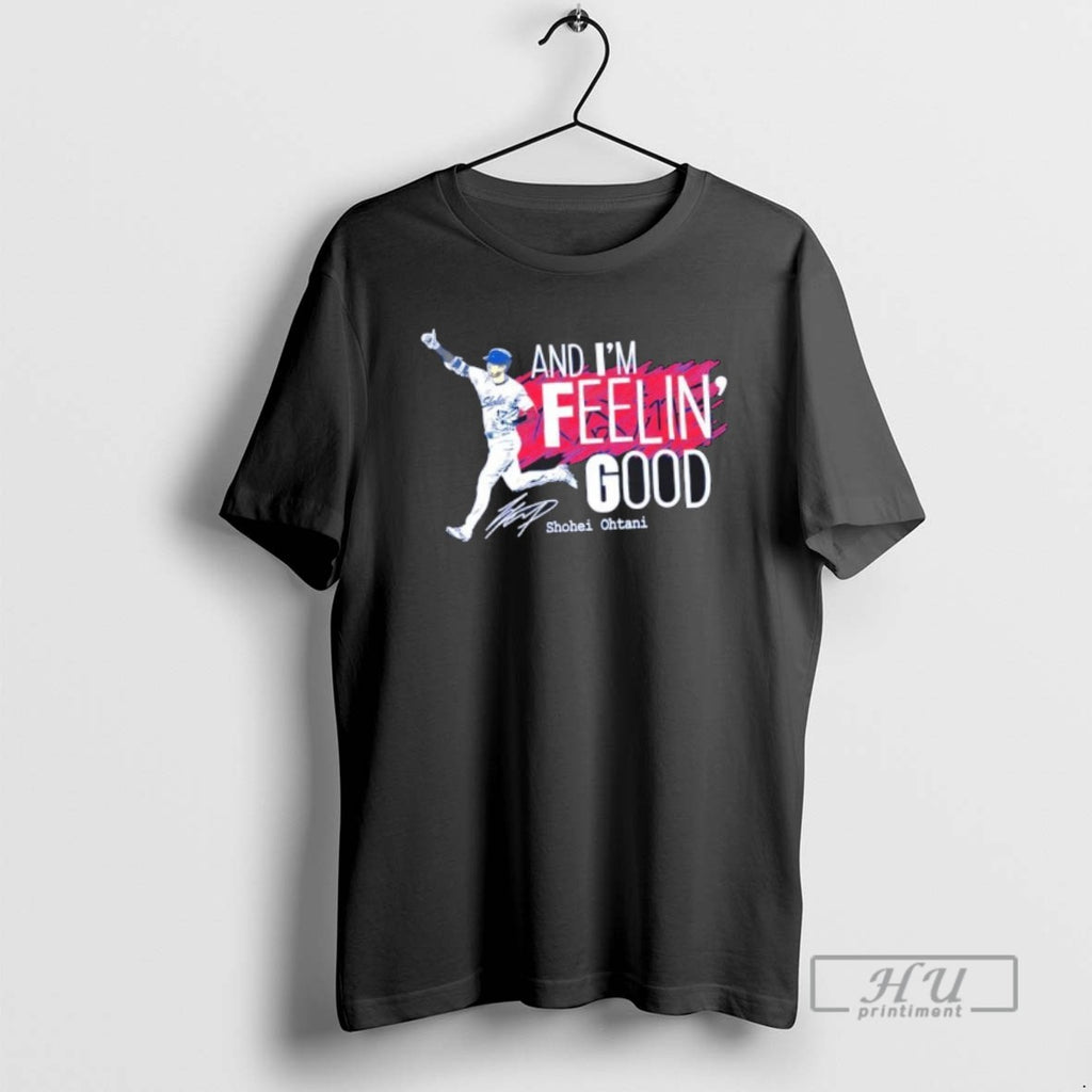 Trending And Feelin Good Shohei Ohtani Los Angeles Dodgers Signature T Shirts