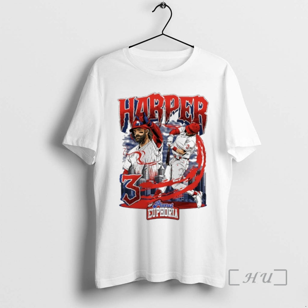 Trending Bryce Harper Philadelphia Phillies Player Swing City Skyline