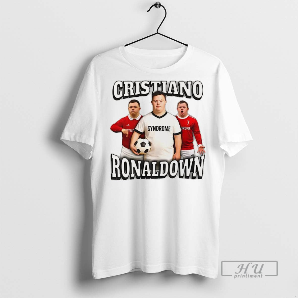 Trending Cristiano Ronaldo Ronaldo Cristiano Down Syndrome Parody T Shirt Unisex , , , Long Sleeve Tee