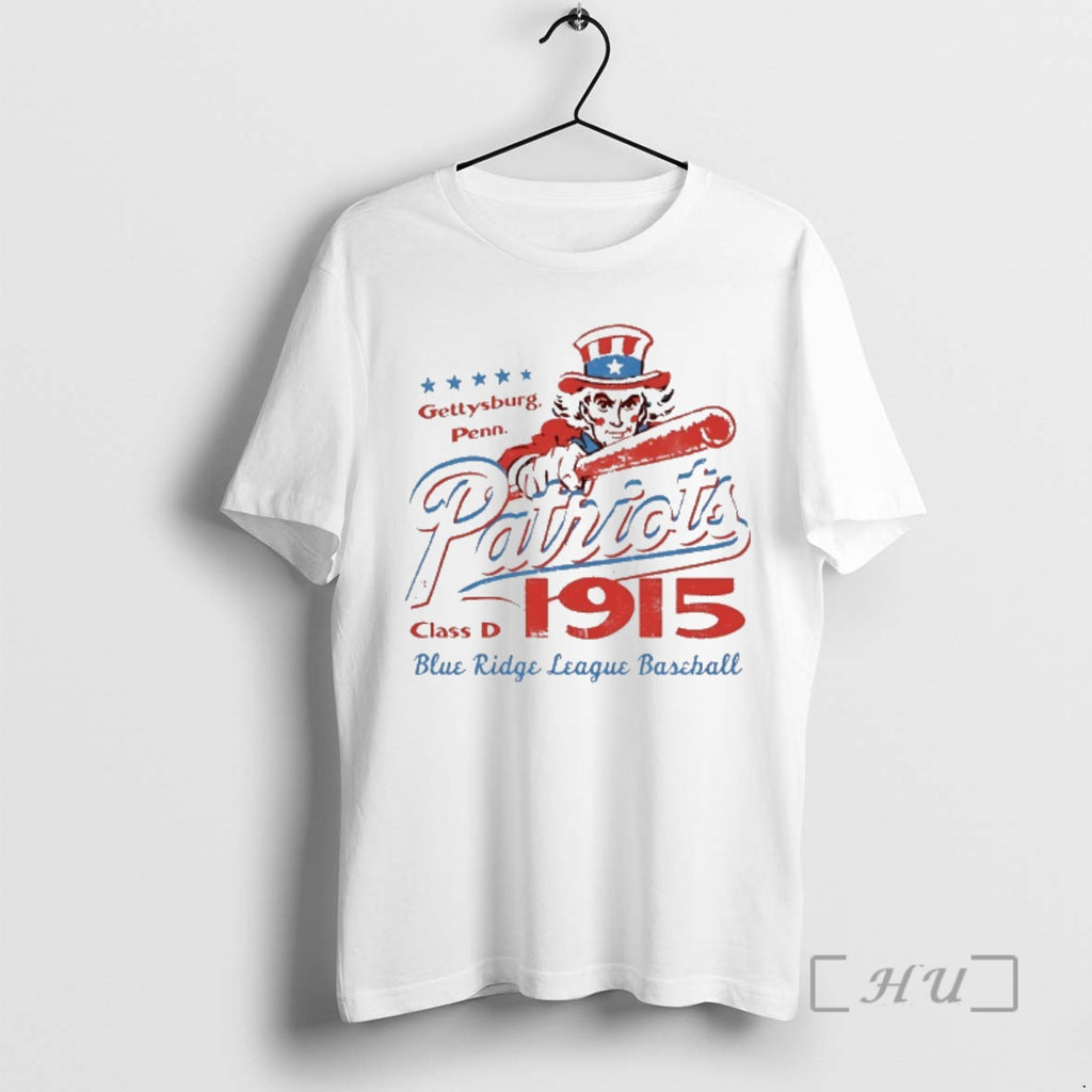 Trending Gettysburg Patriots Pennsylvania Blue Ridge League Baseball Class D 1915 Premium T Shirts Sweater