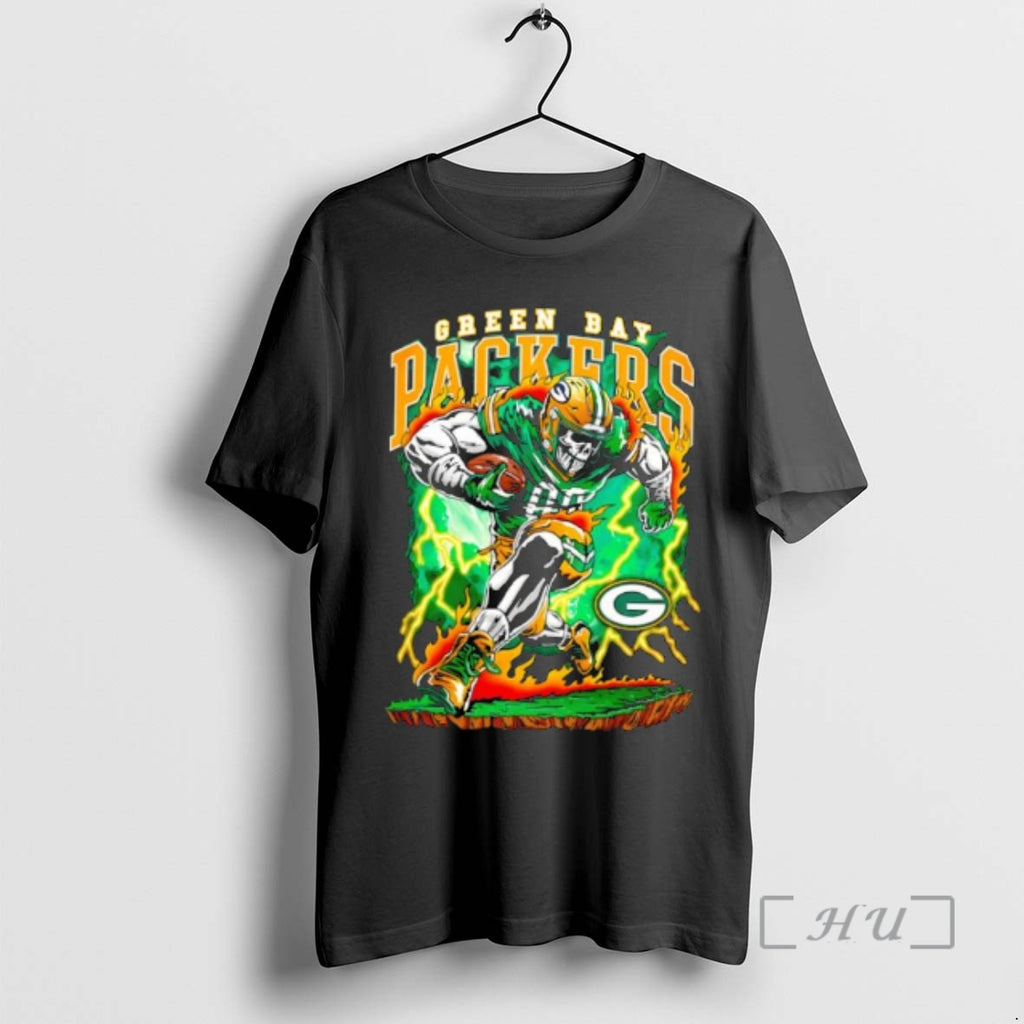Trending Green Bay Rush Football Skeleton Graphic