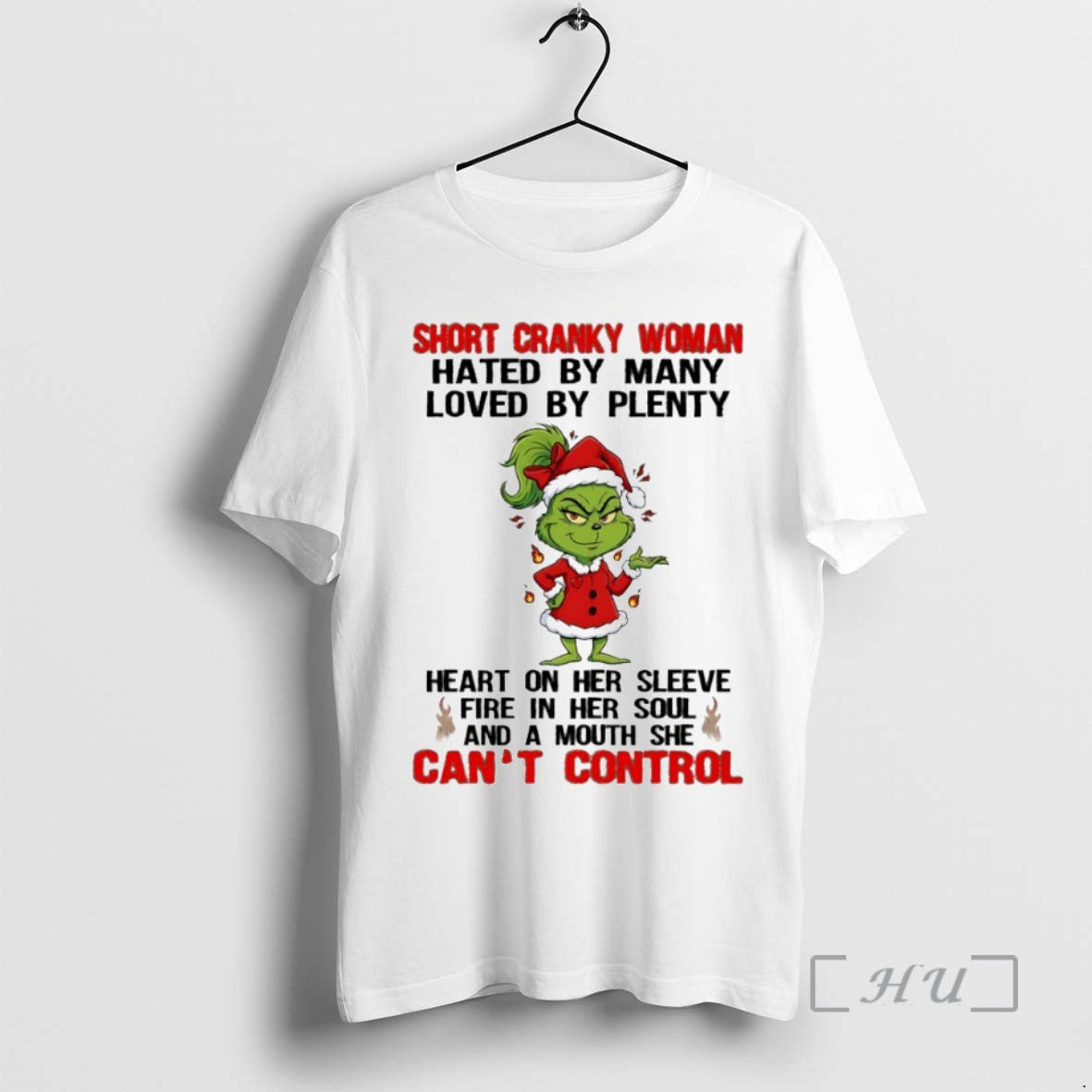 Trending Grinch Short Cranky Woman Hated Many Loved Plenty Circle T-Shirts