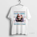Trending Have Merry Detroit Mas Jared Goff Jahmyr Gibbs Amon Ra St Brown Football T-Shirts