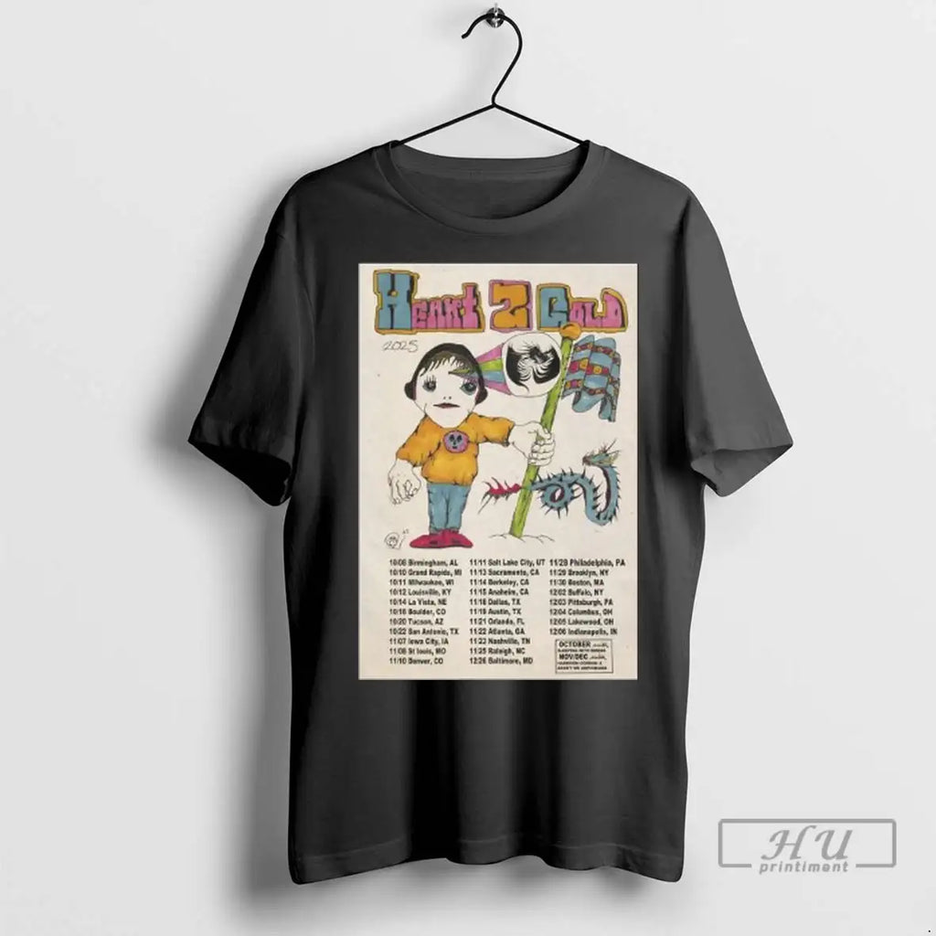 Trending Heart To Gold American 2025 Tour Long Sleve T Shirts