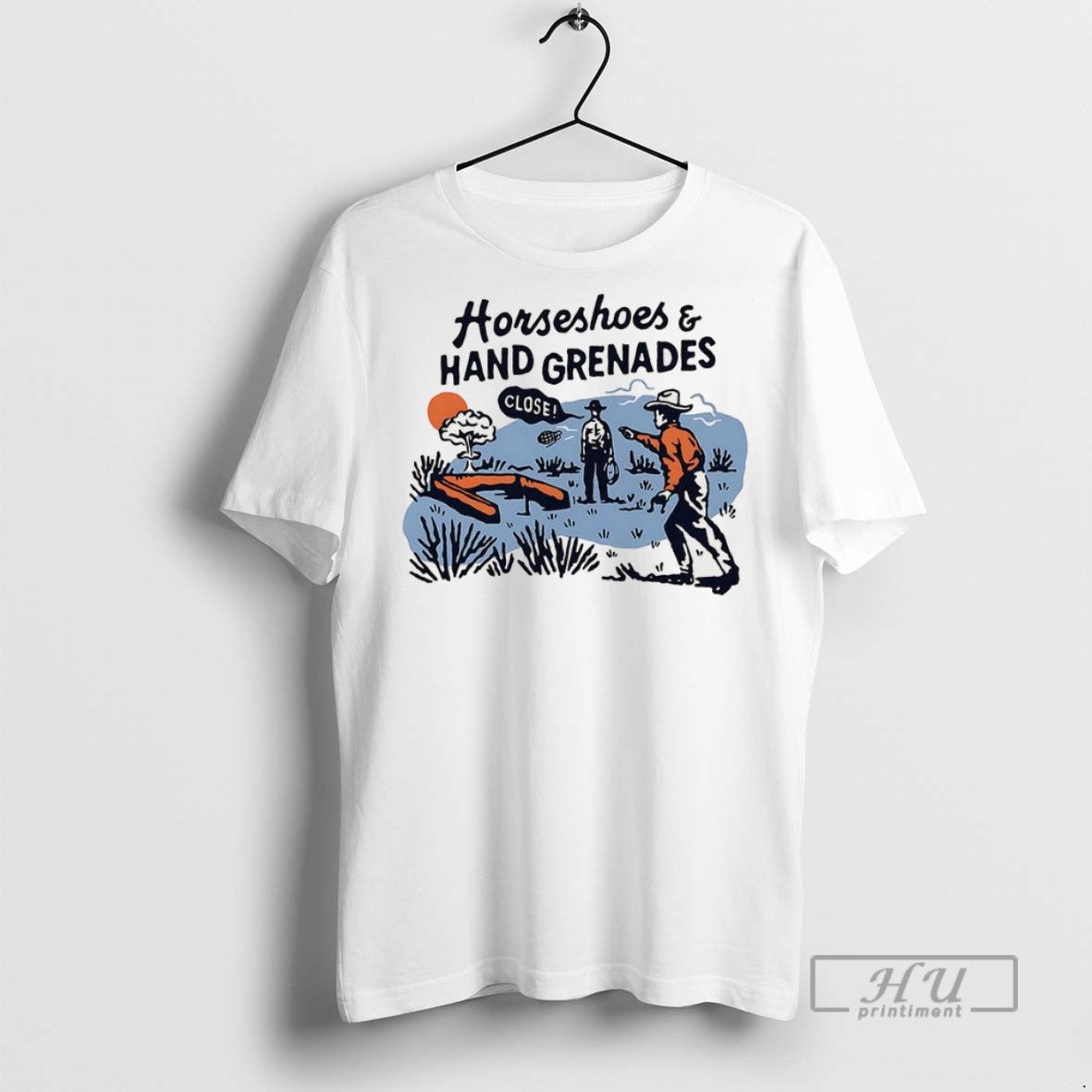 Trending Horseshoes And Hand Grenades T Shirt Unisex , , , Long Sleeve Tee