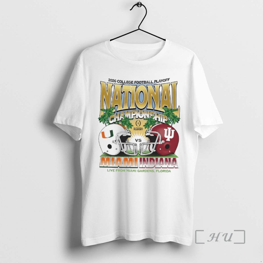 Trending Indiana Vs Miami 2026 Cfp National Championship Head To Head Premium T Shirts Sweater