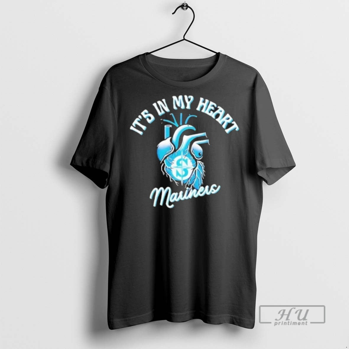 Trending Its In My Heart Seattle Mariners Heartbeat T Shirts s Unisex , , , Long Sleeve Tee