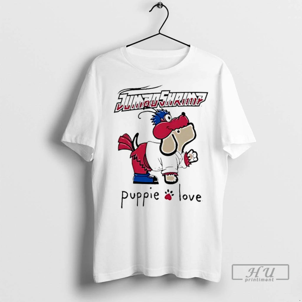 Trending Jacksonville Jumbo Shrimp Puppie Love Sky Mascot T Shirts