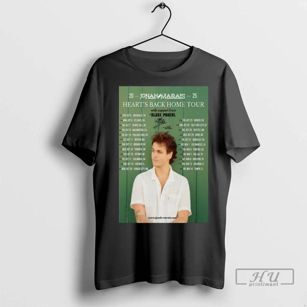 Trending Jonah Marais The Hearts Back Home Tour 2025 Long Sleve T Shirts