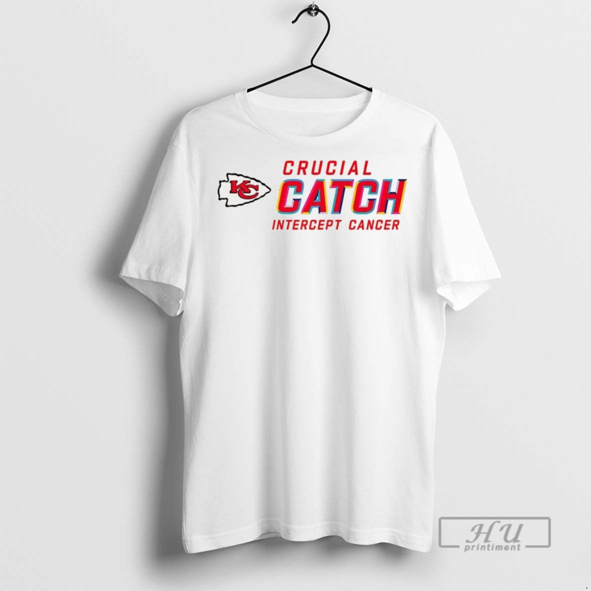 Trending Kansas City Chiefs Crucial Catch Intercept Cancer T Shirt Unisex , , , Long Sleeve Tee
