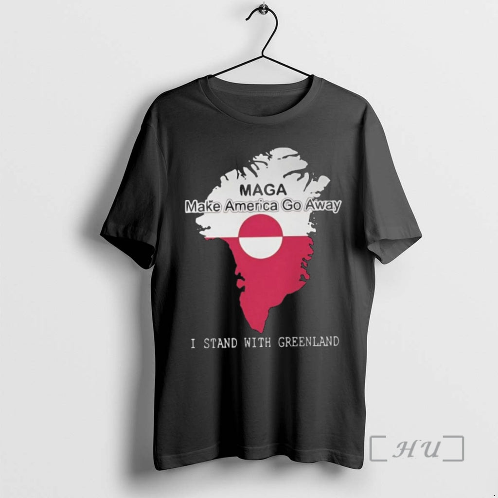 Trending Make America Go Away Greenland Flag I Stand With Greenland Protest 2026 Premium