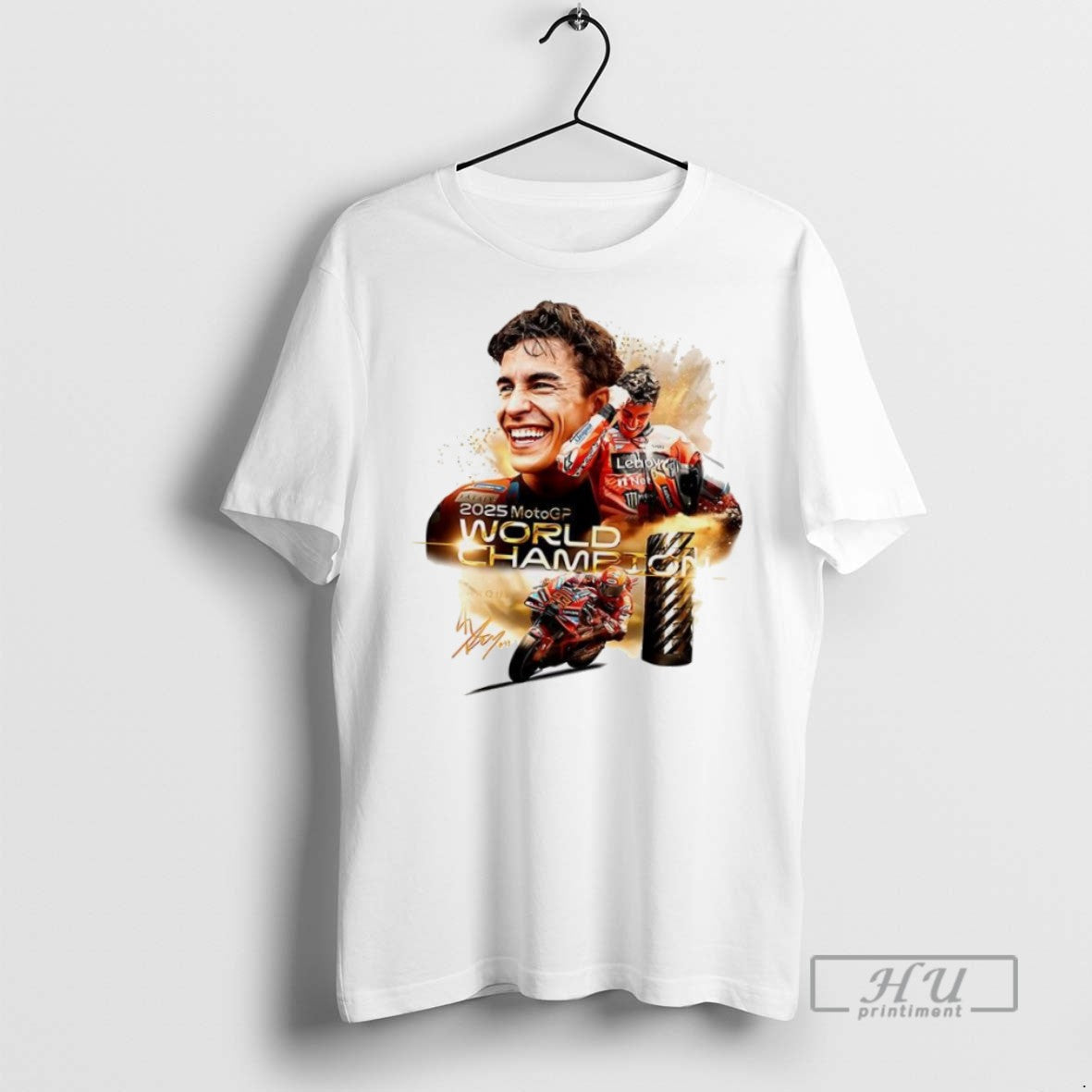 Trending Marc Marquez Ducati Lenovo Team Motogp 2025 World Champhions Grand Prix Signature