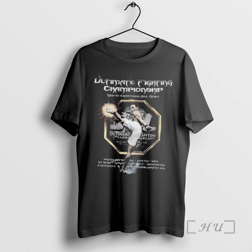 Trending Max Holloway Ufc Pow Snow Wash Where Champions Are Made 2 Sided Premium