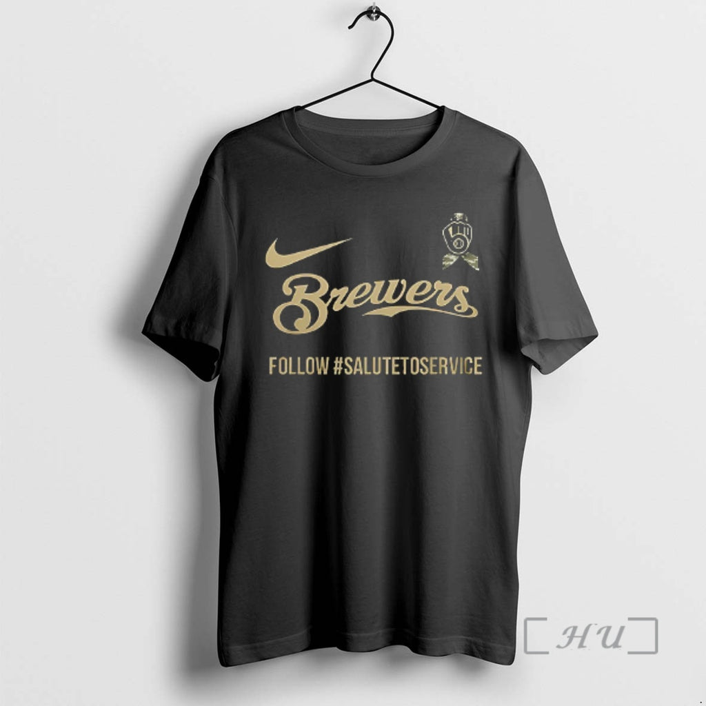 Trending Milwaukee Brewers Salute To Service Honor Empower And Connect With Our Military Double Sided