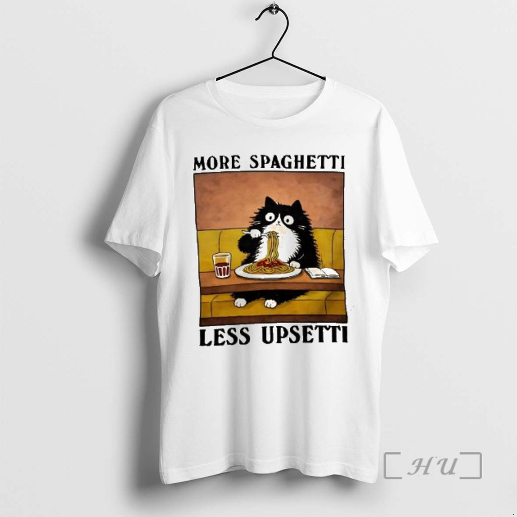 Trending More Spaghetti Less Upsetti Black Cat Eating Italian Food