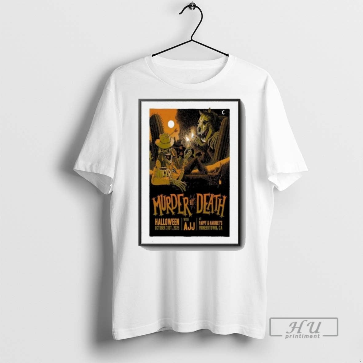 Trending Murder By Death Oct 31 2025 Ajj At Pappy Harriets In Pioneertown Ca Unisex , , , Long Sleeve Tee