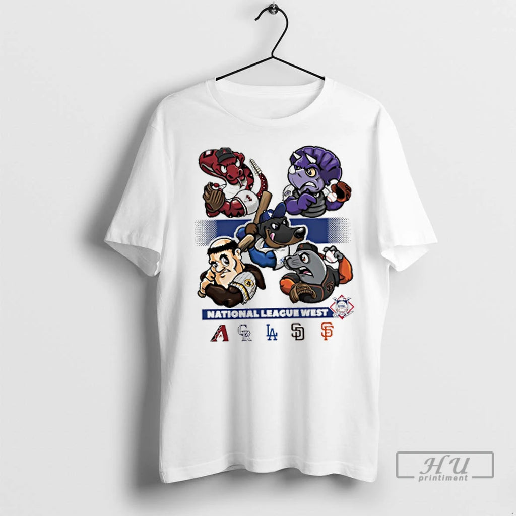 Trending National League West 2025 Mlb Postseason Mascot T Shirts