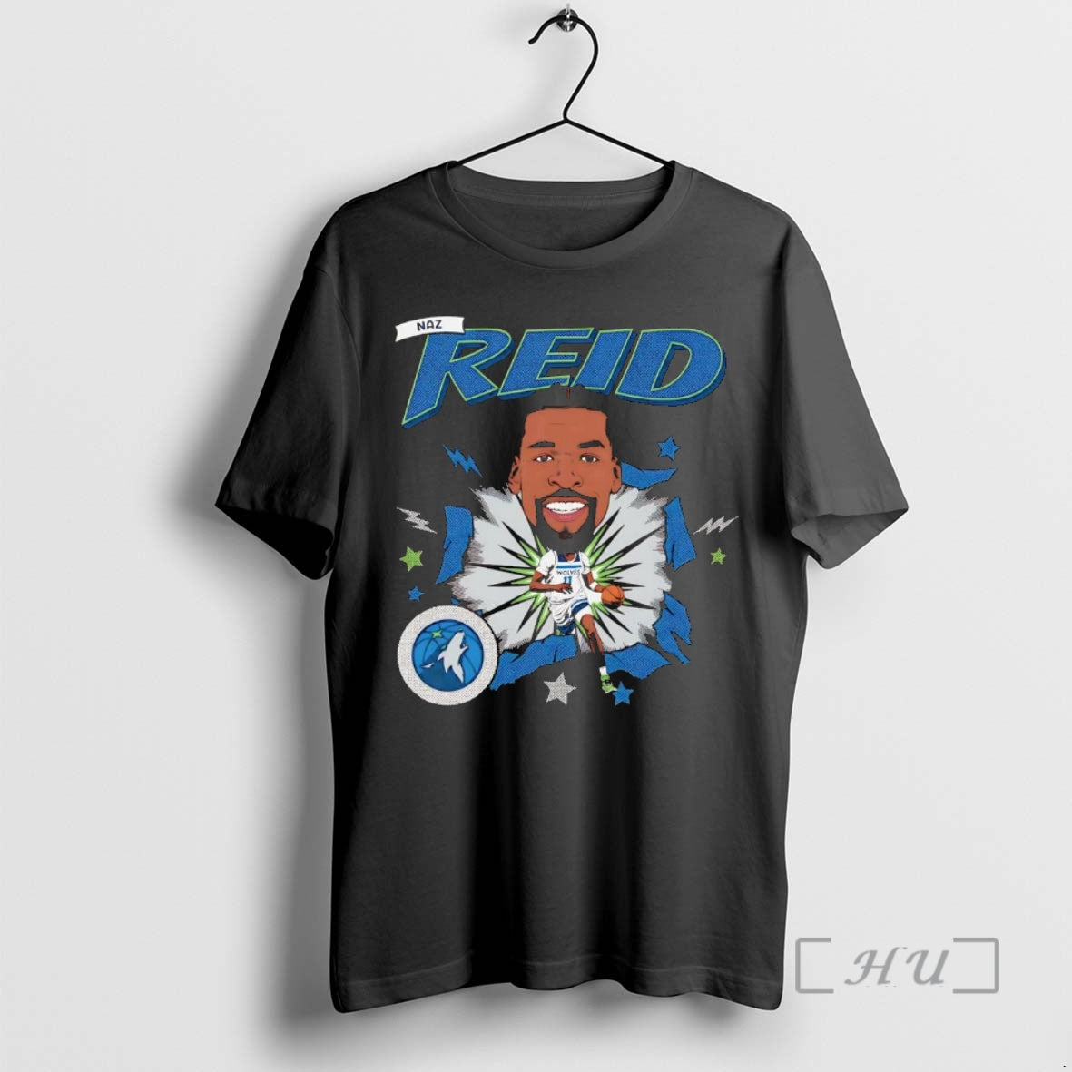 Trending Naz Reid Big Head Caricature Minnesota Timberwolves T-Shirts