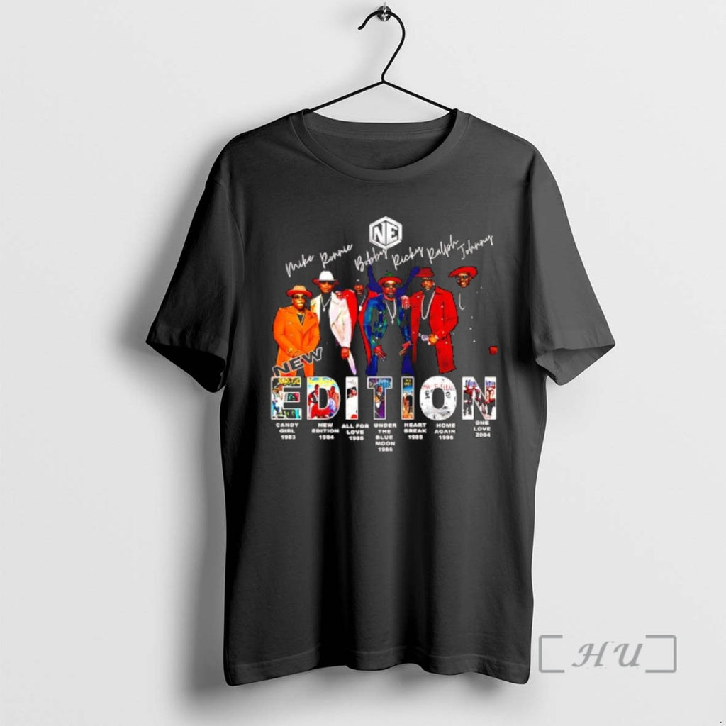 Trending New Edition Rb Group List Members And Album Covers Graphic Premium T Shirts Sweater