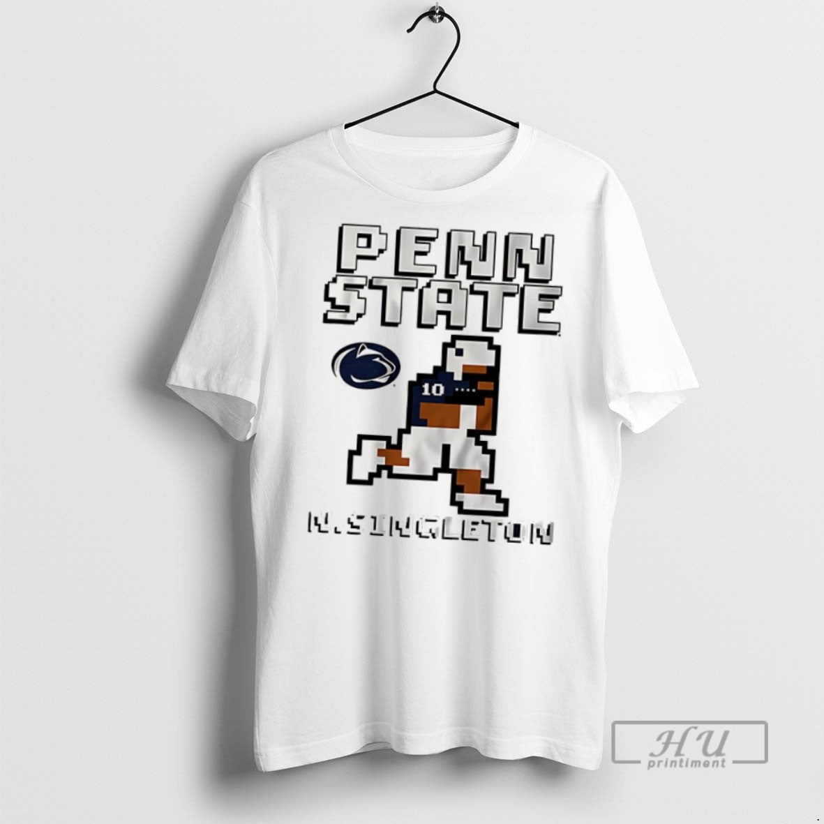 Trending Nick Singleton Penn State Nittany Lions Football Retro Baller 8 Bit Style Unisex , , , Long Sleeve Tee