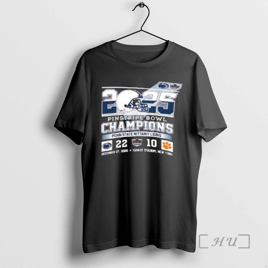Trending Penn State Nittany Lions Beat Clemson Tigers Ncaa Pinstripe Bowl Champions 2025 Premium