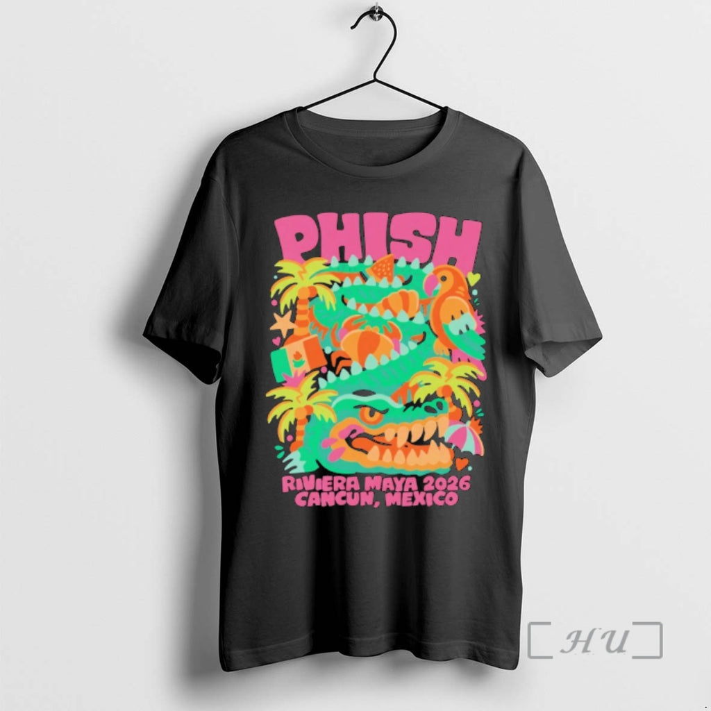 Trending Phish Riviera Maya Winding Gator Riviera Maya 2026 Cancun Mexico Premium T Shirts Sweater