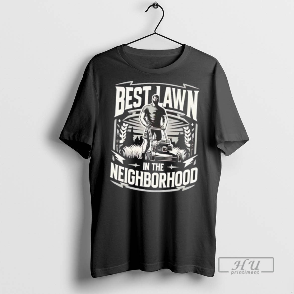 Trending Push Mower Best Lawn In The Neighborhood T Shirt Unisex , , , Long Sleeve Tee
