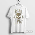 Trending Rush Summer Skull 1974 T Shirt Unisex , , , Long Sleeve Tee