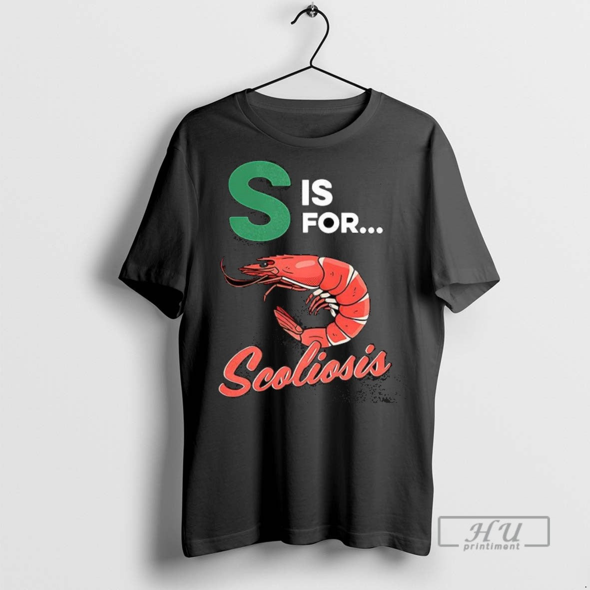 Trending S Is For Scoliosis Shrimp Meme T Shirt Unisex , , , Long Sleeve Tee