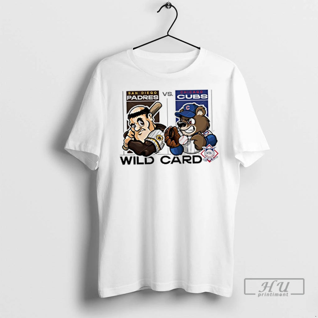 Trending San Diego Padres Vs Chicago Cubs 2025 Nl Wild Card Mascot T Shirts