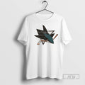 Trending San Jose Sharks Custom Name And Number 2 Sided T Shirt Unisex , , , Long Sleeve Tee