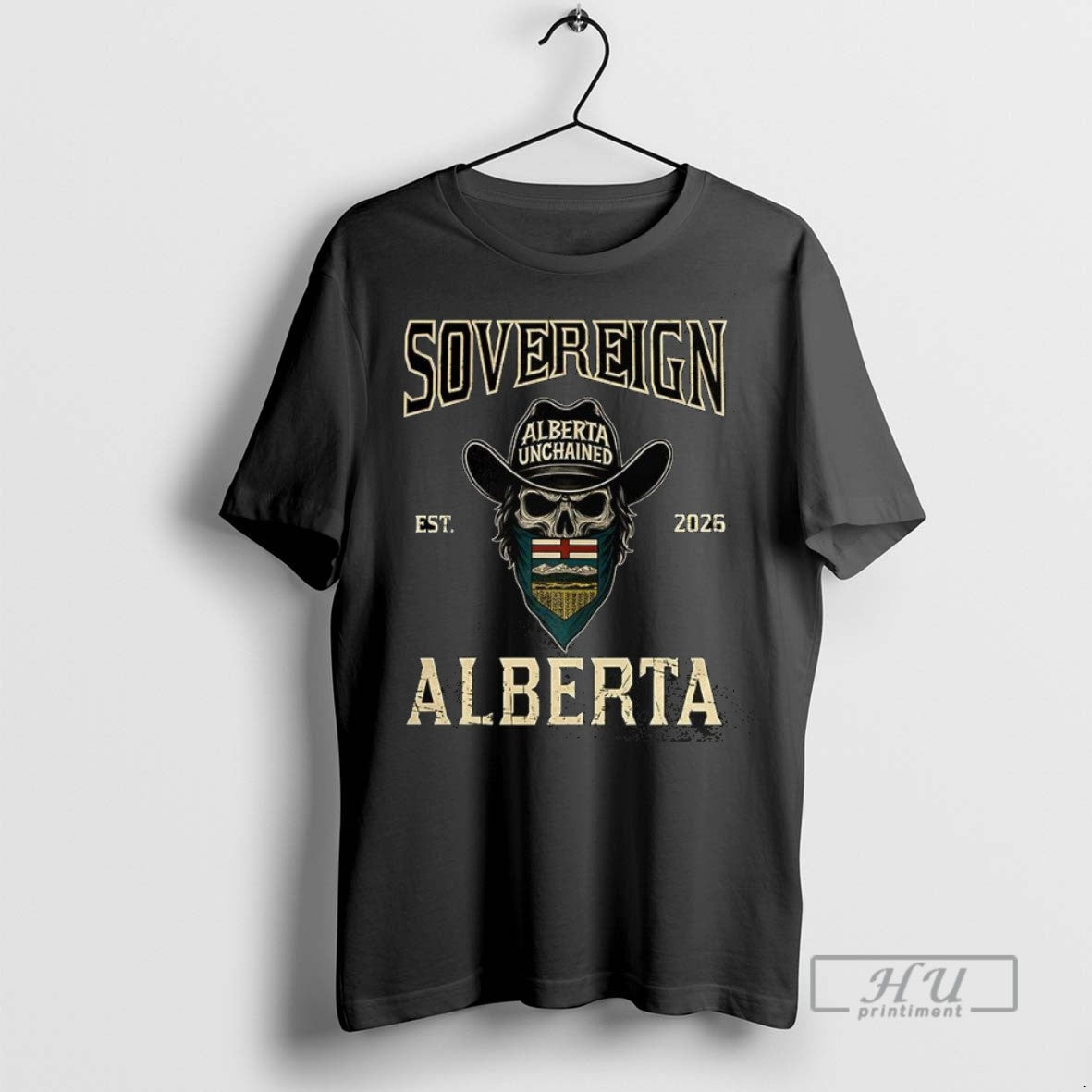 Trending Sovereign Alberta Unchained Est 2026 Skull T Shirt Unisex , , , Long Sleeve Tee