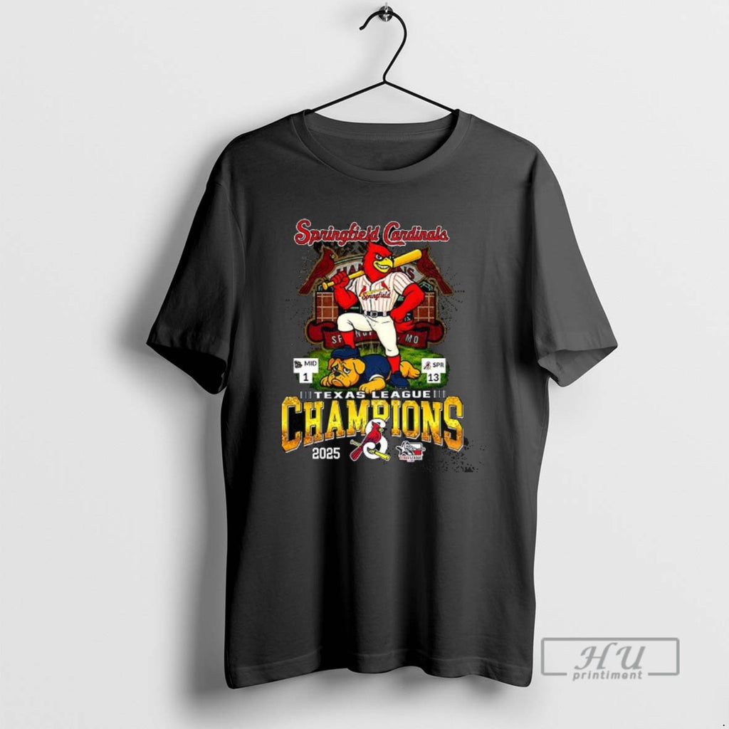 Trending Springfield Cardinals 2025 Texas League Champions Mascot T Shirts