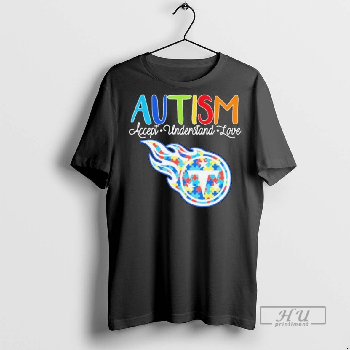 Trending Tennessee Titans Autism Accept Understand Love T Shirt Unisex , , , Long Sleeve Tee