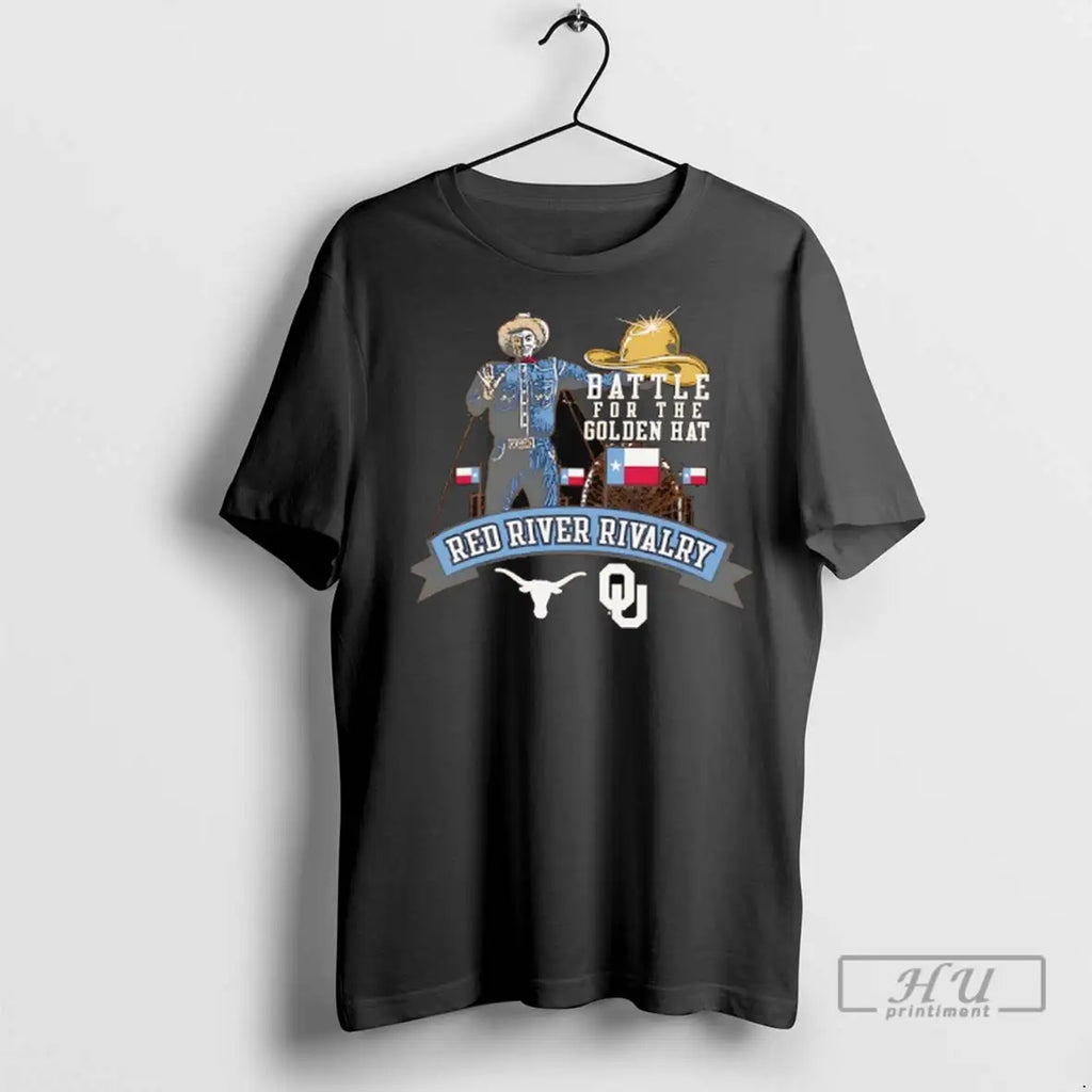 Trending Texas Longhorns Vs Oklahoma Sooners Battle For The Golden Hat T Shirts