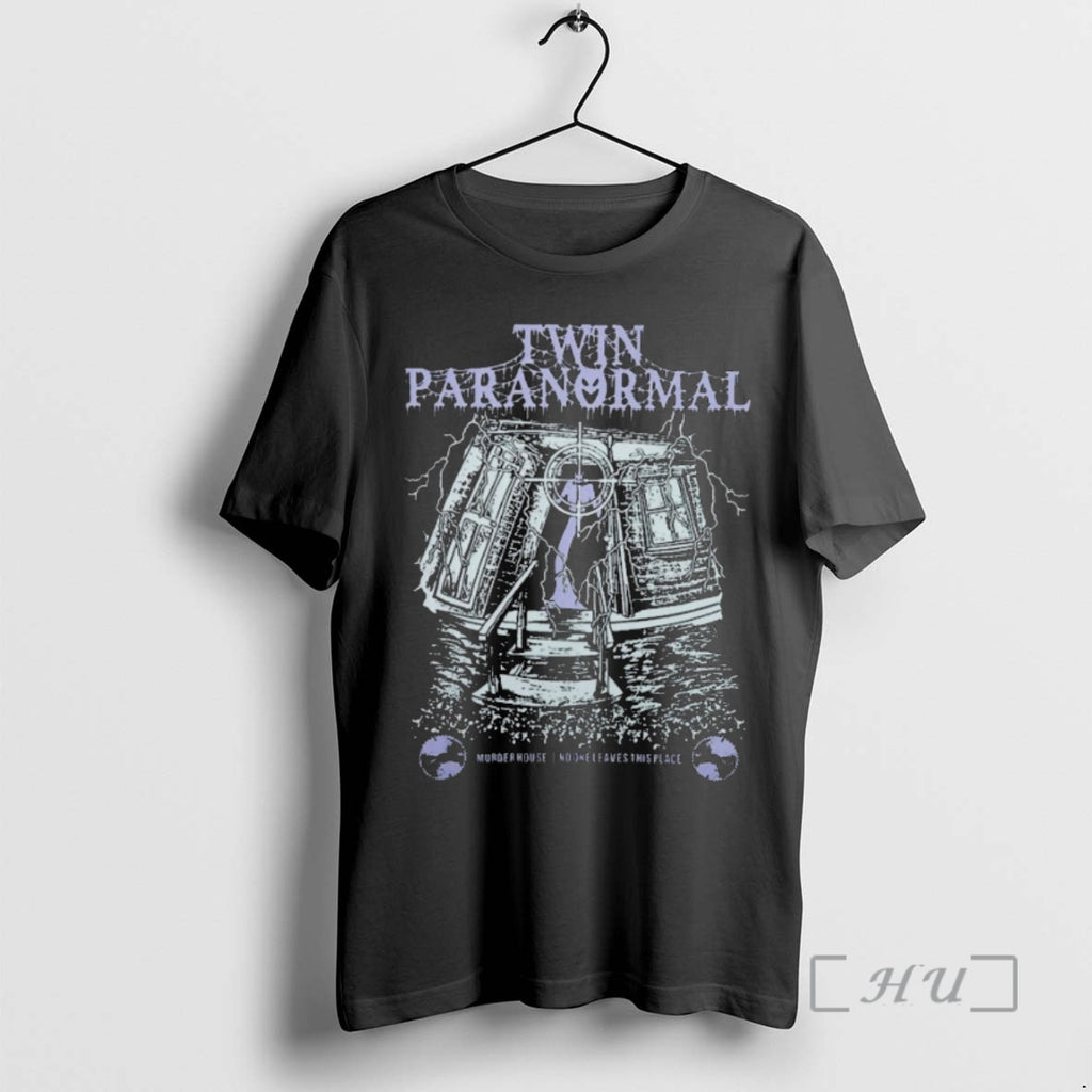 Trending Twin Paranormal Murder House No One Leaves This Place Nightmare Month Premium T Shirts