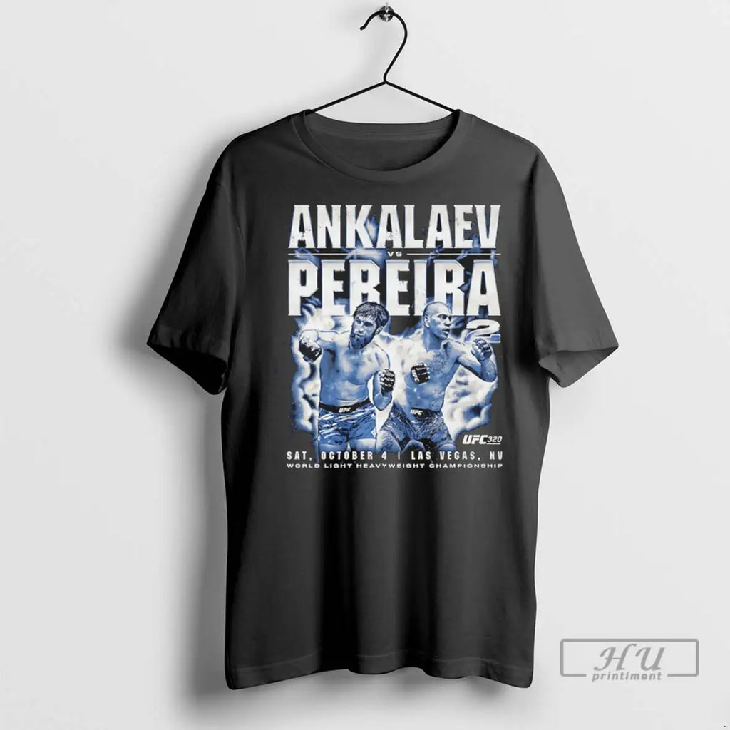 Trending Ufc 320 Ankalaev Vs Pereira 2 World Light Heavuweight Champions T Shirts