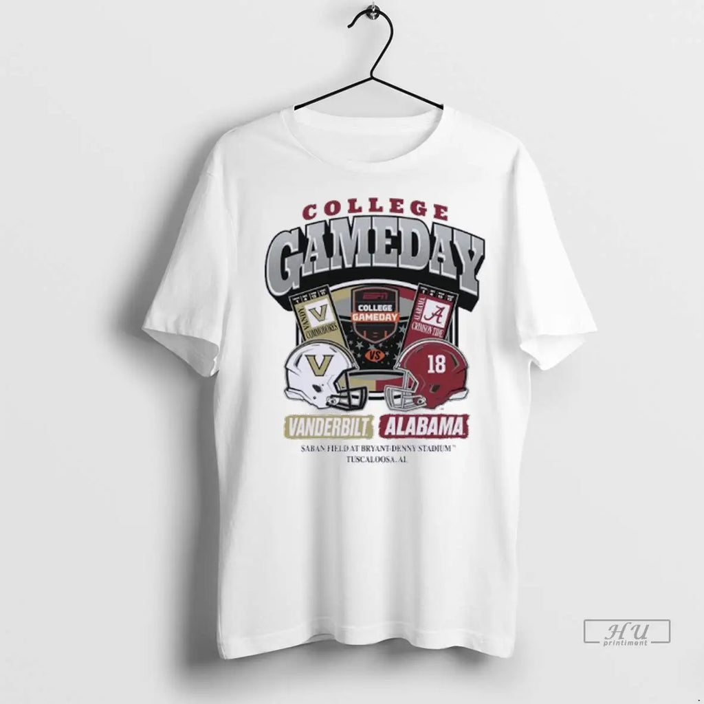 Trending Vanderbilt Vs Alabama 2025 College Gameday Head To Head T Shirts