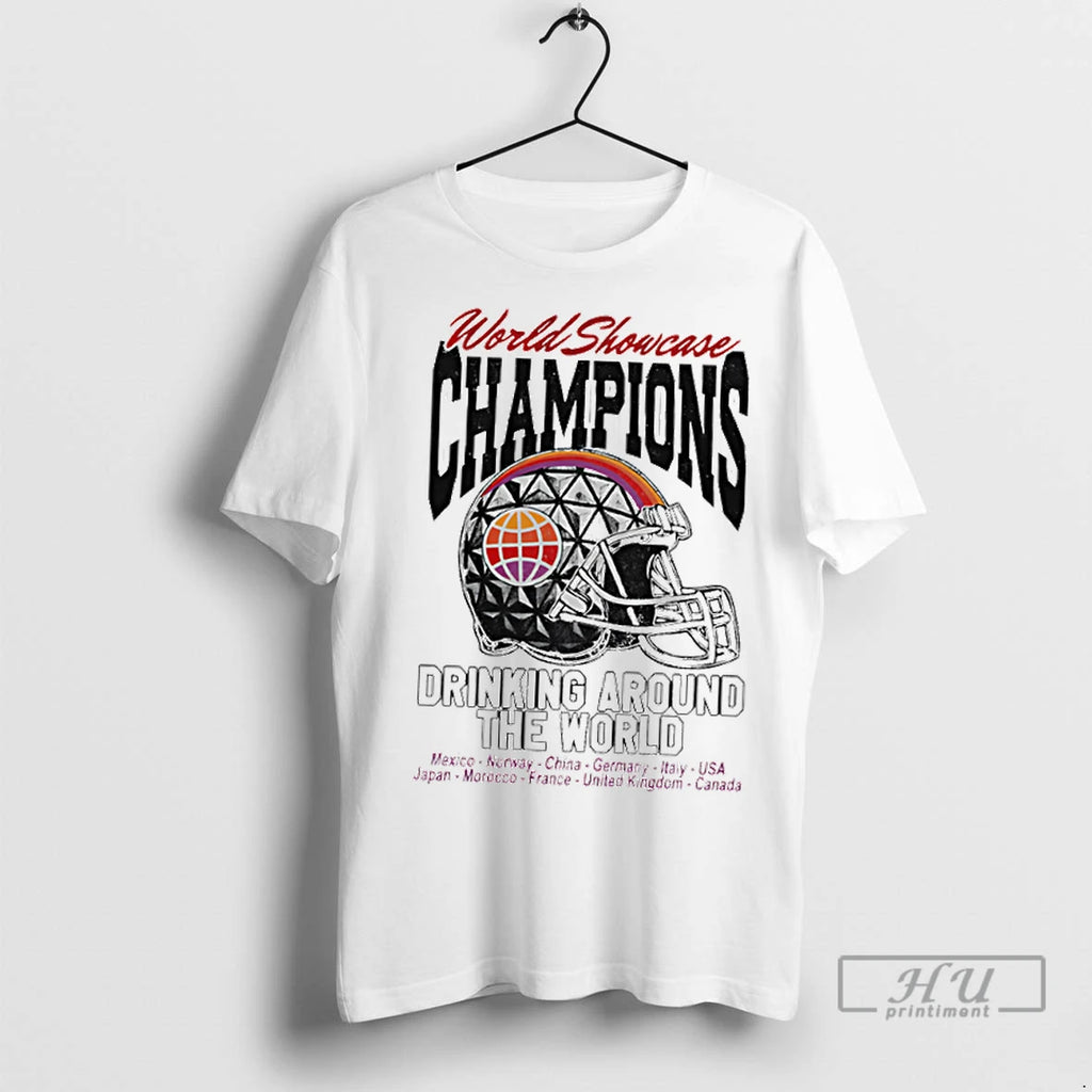 Trending World Showcase Champions Drinking Around The World T Shirts