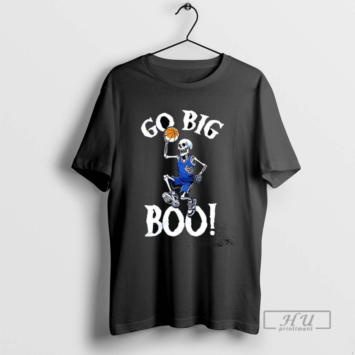 Trending Skeleton Playing Basketball Go Big Boo T Shirt Unisex , , , Long Sleeve Tee