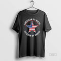 Trendy American By Birth Veteran By Choice Star Us Flag Veterans Day Unisex , , , Long Sleeve Tee