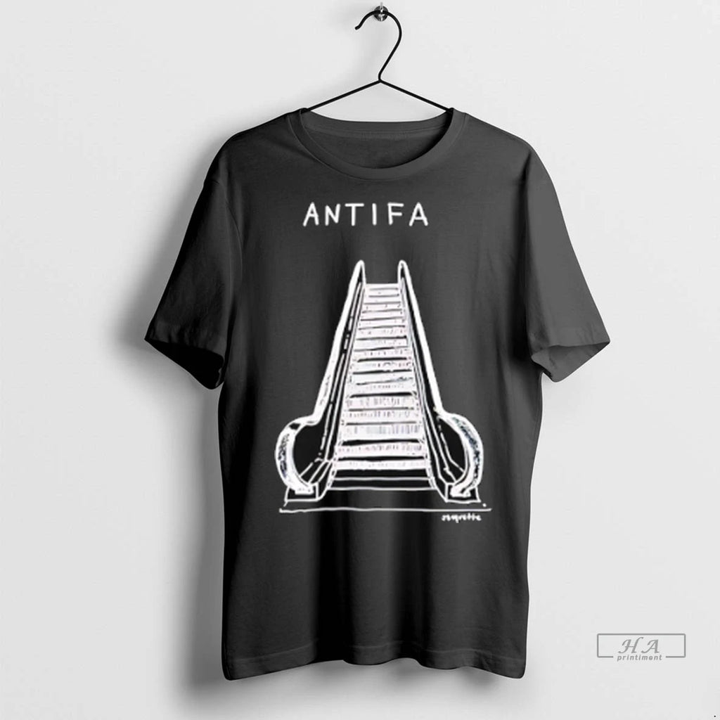 Trendy Antifa Escalator Paint Shirt Sweater